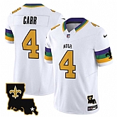 Men's New Orleans Saints #4 Derek Carr White 2024 F.U.S.E. Vapor Limited Stitched Jersey,baseball caps,new era cap wholesale,wholesale hats